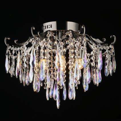 Люстра E1662/4 BCH черный хром/тонированный хрусталь 4х40W E27 d510 h370, QH20 У1